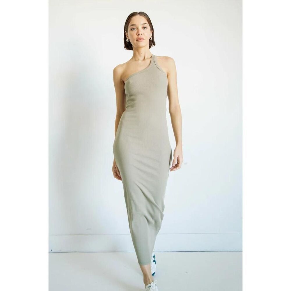 The-line-by-k Women's Green and Khaki Dress